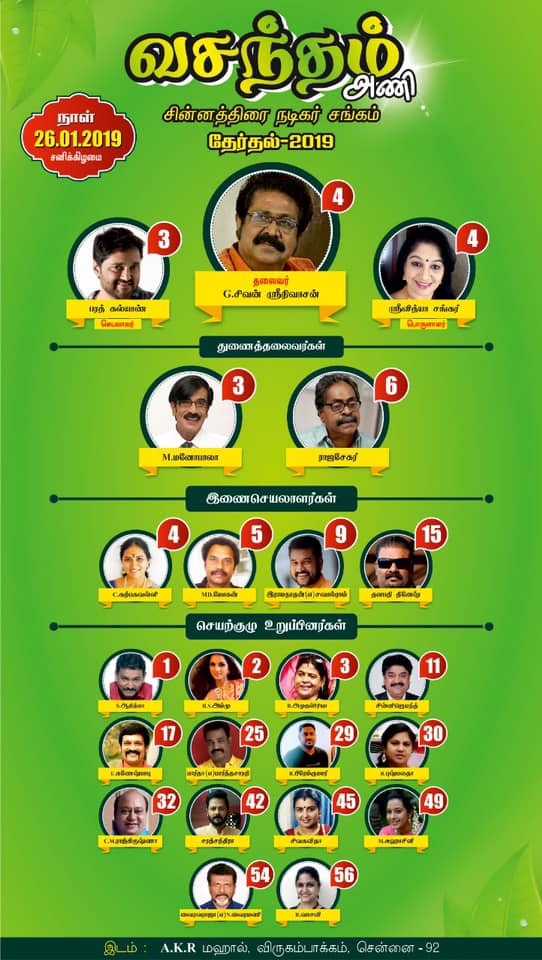 ஜனவரி 26-ம் தேதி சின்னத்திரை நடிகர் சங்கத்தில் தேர்தல்..!