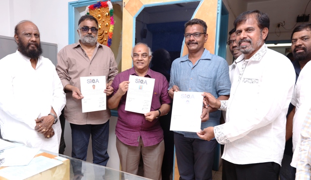 ஒளிப்பதிவாளர்கள் சங்கத் தேர்தலில் P.C.ஸ்ரீராம் அணியினர் வெற்றி.