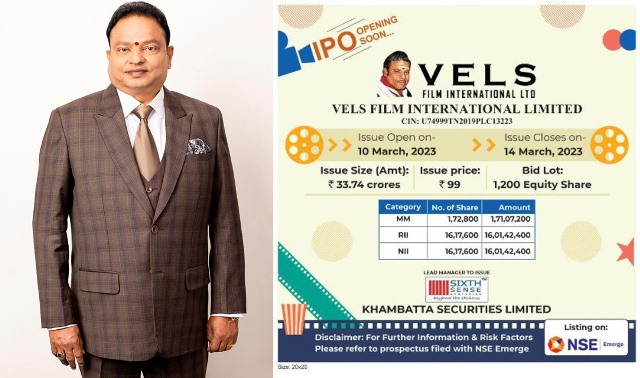 தயாரிப்பாளர் ஐசரி கணேஷின் வேல்ஸ் பிலிம் நிறுவனம் பங்குச் சந்தை வர்த்தகத்தில் இறங்குகிறது..!