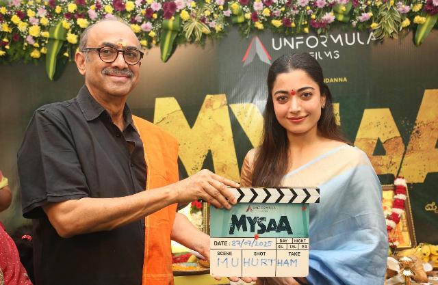 ராஷ்மிகா மந்தனா, ரவீந்திர புள்ளே,  இணையும் பான் இந்தியா திரைப்படமான “மைசா” துவங்கியது!!