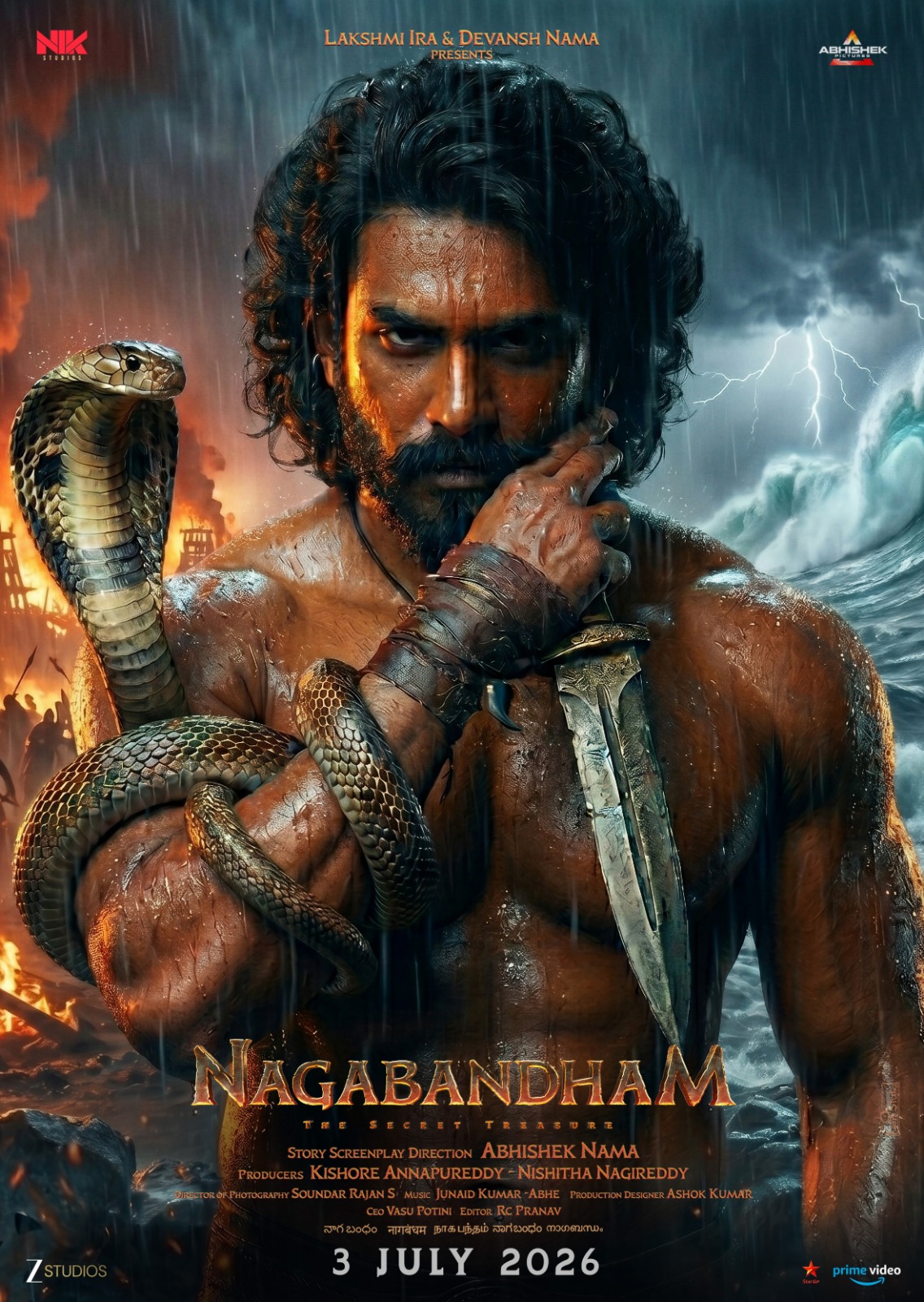 புராண அதிரடி சாகச படமான ‘நாகபந்தம்’ படத்தின் கவுண்ட் டவுன் தொடங்கியது.