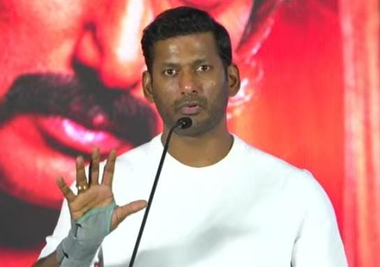 “மகுடம்’ படத்திற்கு பல சிக்கல்கள் காத்திருக்கின்றன” – நடிகர் விஷால் பேச்சு!