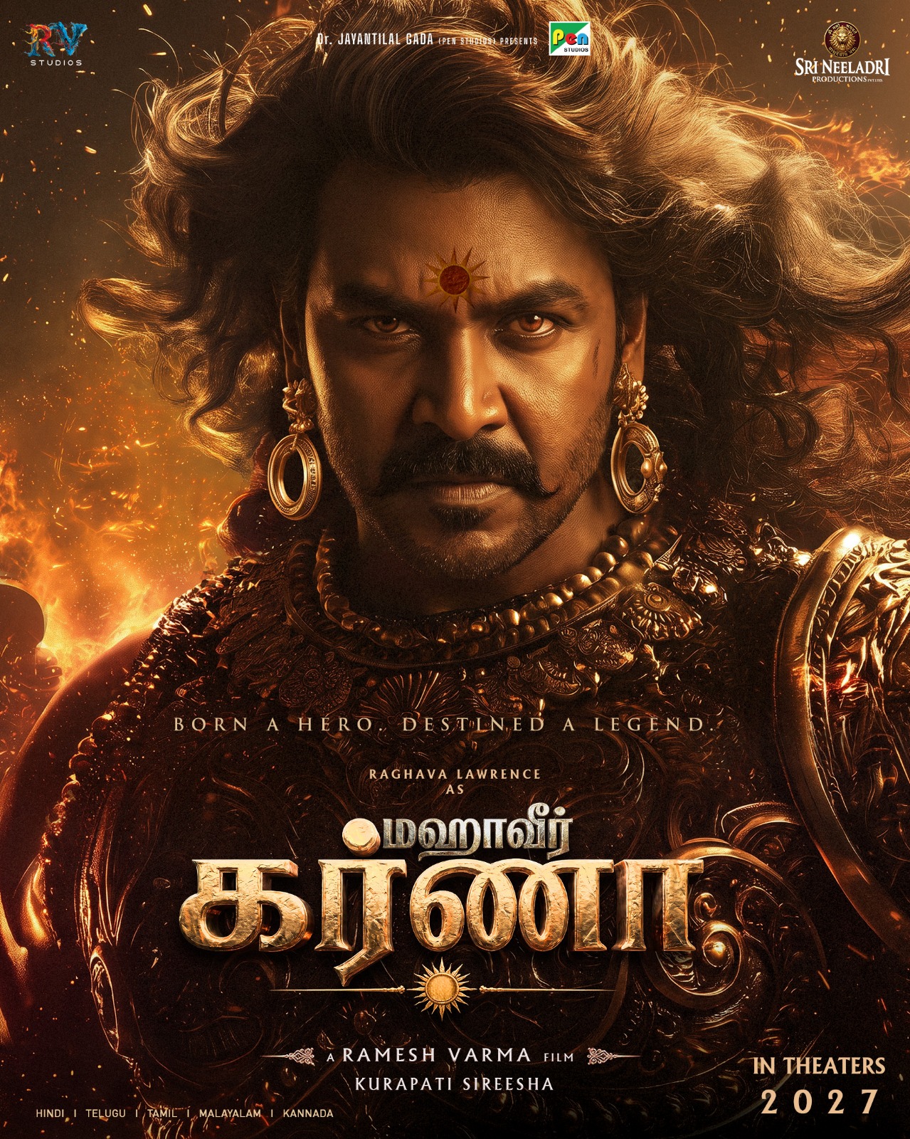 ராகவா லாரன்ஸ் கர்ணனாக நடிக்கும் ‘மகாவீர் கர்ணா’ திரைப்படம்
